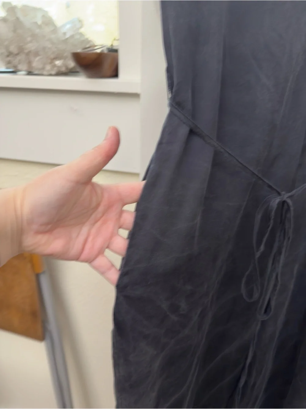 Ettitude sateen jumpsuit in onyx - Picture 4 of 12